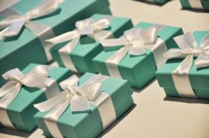 Tiffanys iconic blue packaging