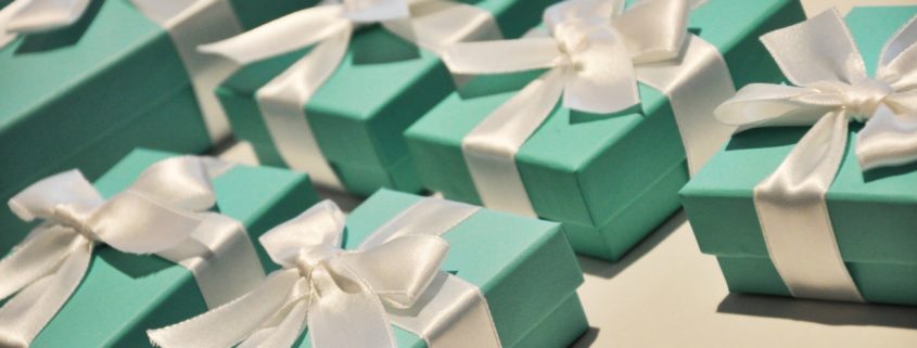 Tiffanys iconic blue packaging