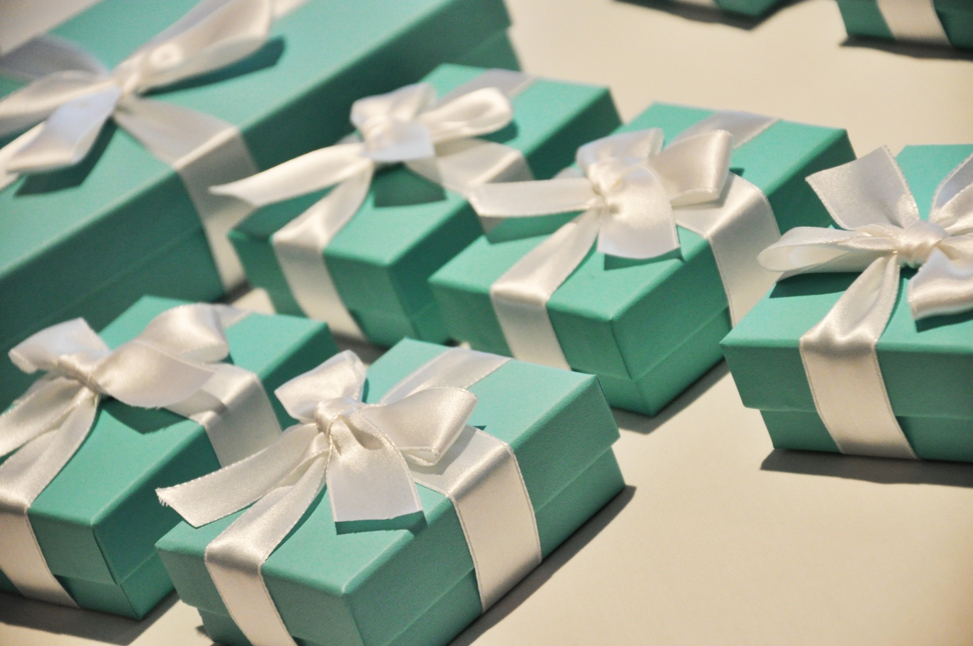 Tiffanys iconic blue packaging