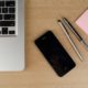 macbook laptop desk content writer strategy